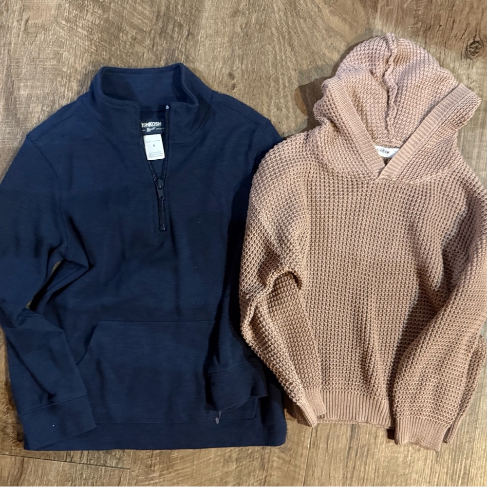 Men's Navy Quarter-Zip Sweater - Classic Casual Pullover